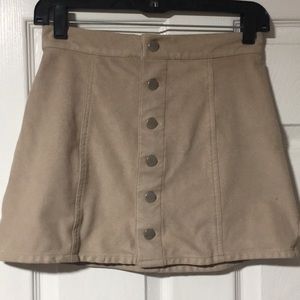 Faux Suede VERY Mini Skirt